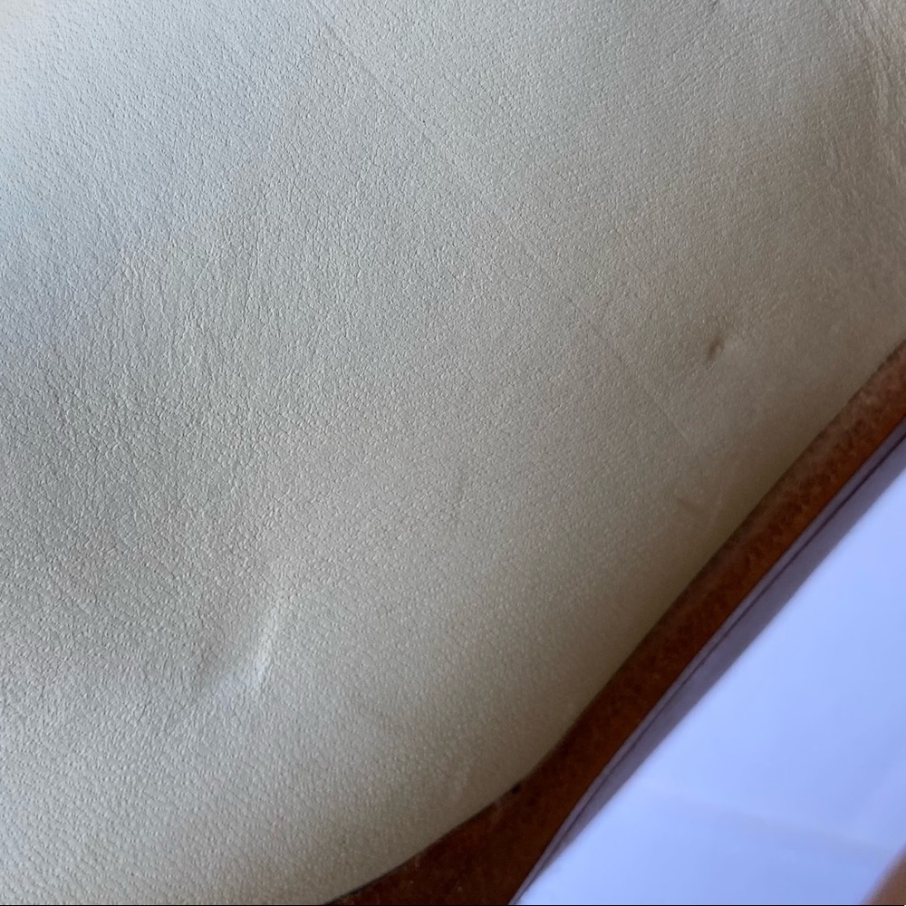 Frye Cream open toed mules with chunky heel - Picture 13 of 16